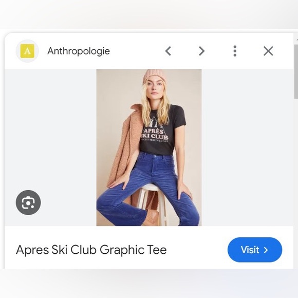 Anthropologie Apres Ski Club Graphic Tee - Picture 4 of 8